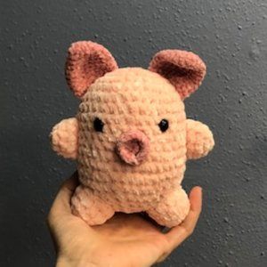 Crocheted Mushroom Amigurumi Plushie